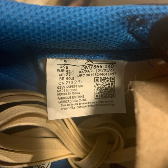 Travis Scott x Nike Air Jordan x Fragment size 9
